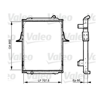 Chladič, chlazení motoru VALEO 733536