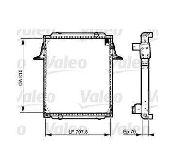 Chladič, chlazení motoru VALEO 733537