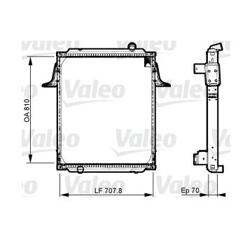 Chladič, chlazení motoru VALEO 733538