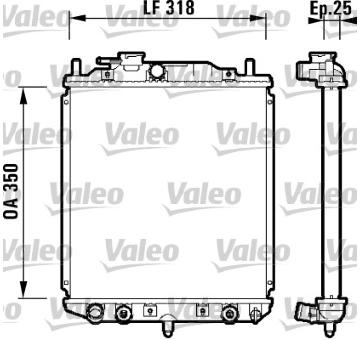 Chladič, chlazení motoru VALEO 734101