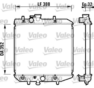 Chladič, chlazení motoru VALEO 734104