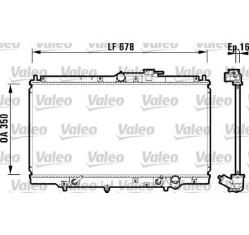 Chladič, chlazení motoru VALEO 734109