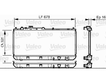 Chladič, chlazení motoru VALEO 734123