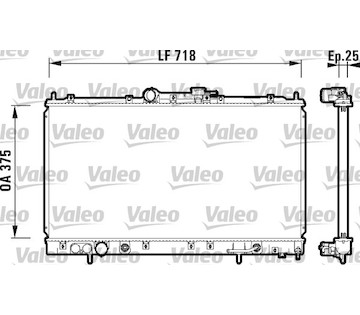 Chladič, chlazení motoru VALEO 734129