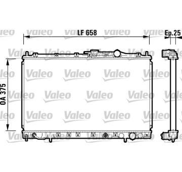 Chladič, chlazení motoru VALEO 734139
