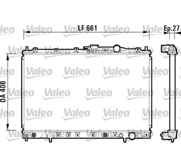 Chladič, chlazení motoru VALEO 734141