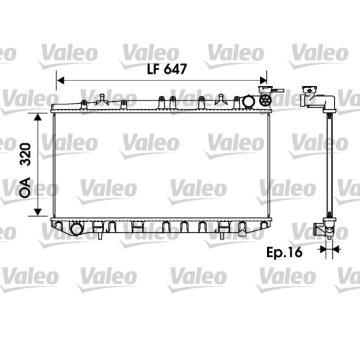 Chladič, chlazení motoru VALEO 734151