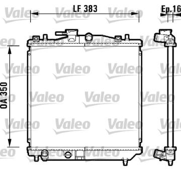 Chladič, chlazení motoru VALEO 734157