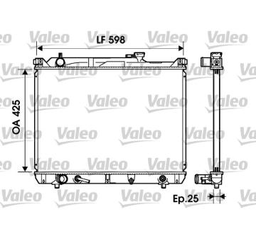 Chladič, chlazení motoru VALEO 734161