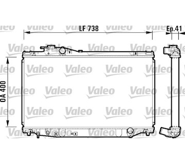 Chladič, chlazení motoru VALEO 734174