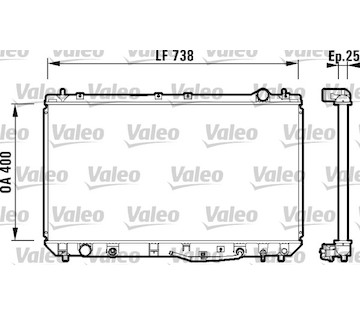 Chladič, chlazení motoru VALEO 734177