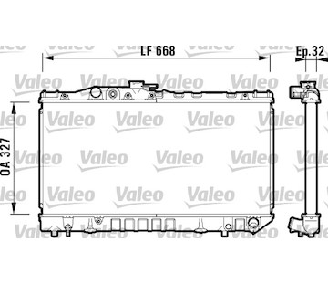 Chladič, chlazení motoru VALEO 734180