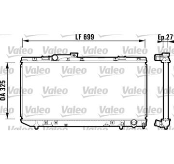 Chladič, chlazení motoru VALEO 734181