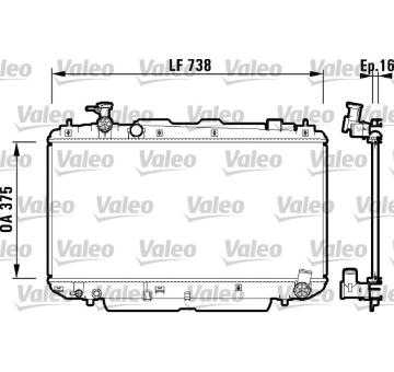 Chladič, chlazení motoru VALEO 734182
