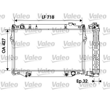 Chladič motora VALEO 734185