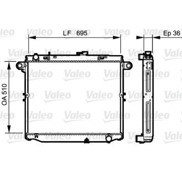 Chladič, chlazení motoru VALEO 734191