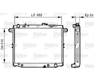 Chladič, chlazení motoru VALEO 734192