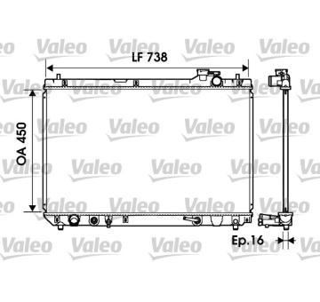 Chladič, chlazení motoru VALEO 734194