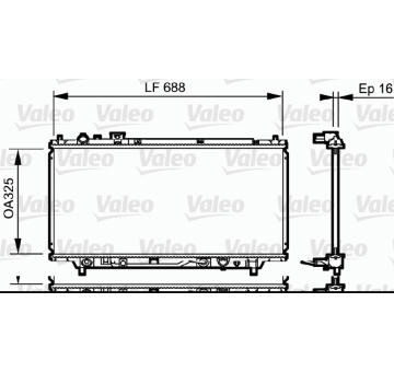 Chladič, chlazení motoru VALEO 734195