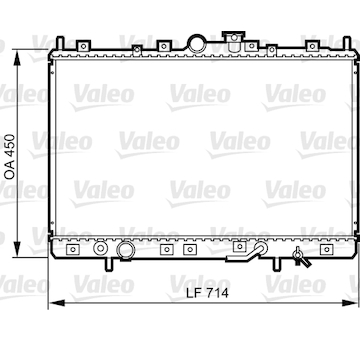 Chladič, chlazení motoru VALEO 734196