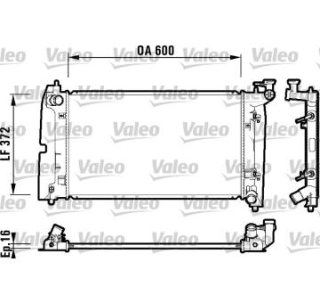 Chladič, chlazení motoru VALEO 734200
