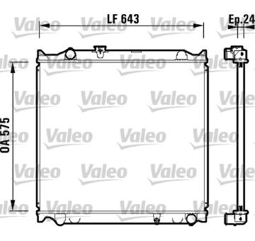Chladič, chlazení motoru VALEO 734205