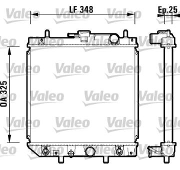 Chladič, chlazení motoru VALEO 734210
