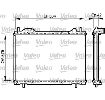 Chladič, chlazení motoru VALEO 734220