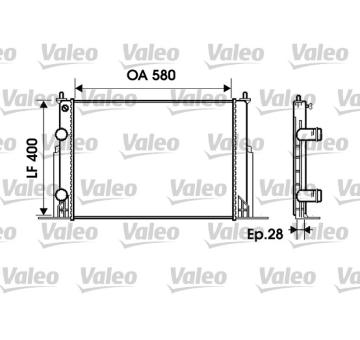 Chladič, chlazení motoru VALEO 734229