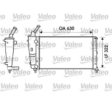 Chladič, chlazení motoru VALEO 734238