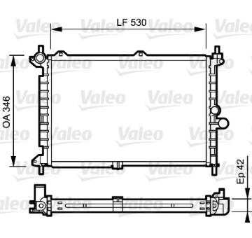 Chladič motora VALEO 734242