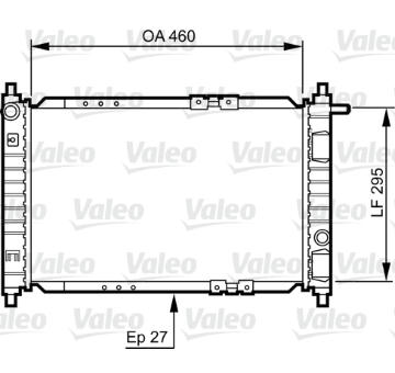 Chladič motora VALEO 734250