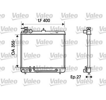 Chladič, chlazení motoru VALEO 734254