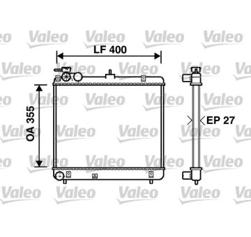 Chladič, chlazení motoru VALEO 734255
