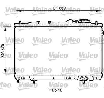 Chladič, chlazení motoru VALEO 734256