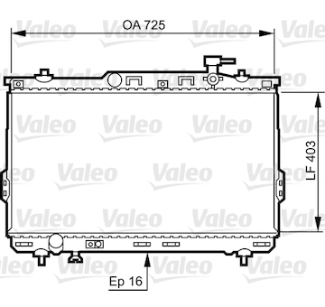 Chladič, chlazení motoru VALEO 734259