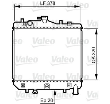 Chladič, chlazení motoru VALEO 734262