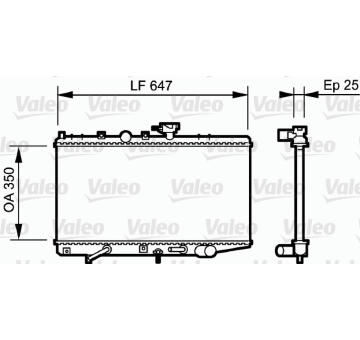 Chladič, chlazení motoru VALEO 734263