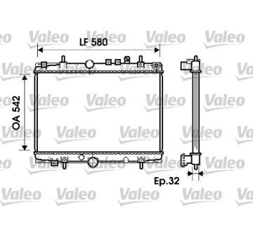 Chladič, chlazení motoru VALEO 734279