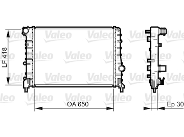 Chladič, chlazení motoru VALEO 734283