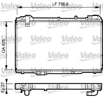 Chladič, chlazení motoru VALEO 734285