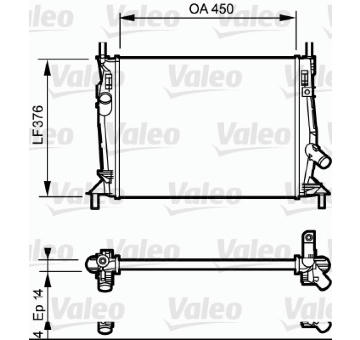 Chladič, chlazení motoru VALEO 734319