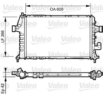Chladič, chlazení motoru VALEO 734322