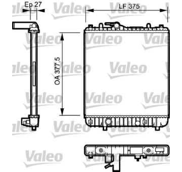 Chladič, chlazení motoru VALEO 734330