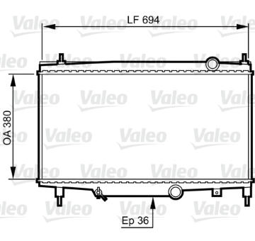 Chladič, chlazení motoru VALEO 734336
