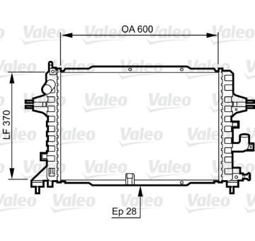 Chladič, chlazení motoru VALEO 734380