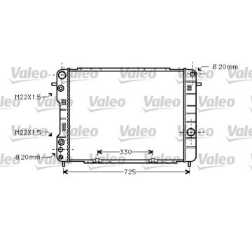 Chladič, chlazení motoru VALEO 734389