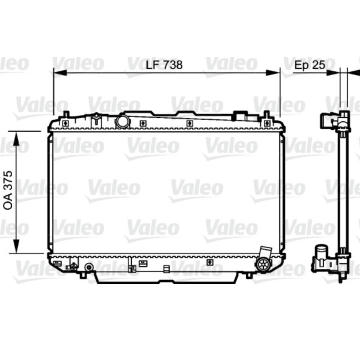Chladič, chlazení motoru VALEO 734397