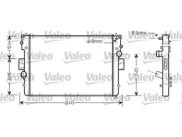 Chladič, chlazení motoru VALEO 734448