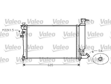 Chladič, chlazení motoru VALEO 734454